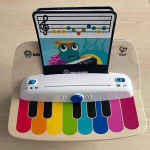 Baby Einstein and Hape Magic Touch Wooden Toy Piano, Montessori Musical Learning